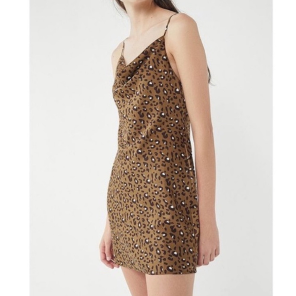 Urban Outfitters Cheetah Print Silky Dress
